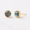 fair-trade human trafficking lora blue stud earring