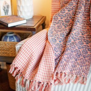 Hand-Stamped Ashika Cotton Throw