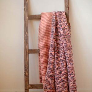 fair trade, human trafficking, hand-stamped ashika cotton throw