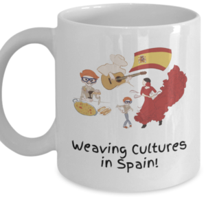 Weaving Cultures in Spain mug