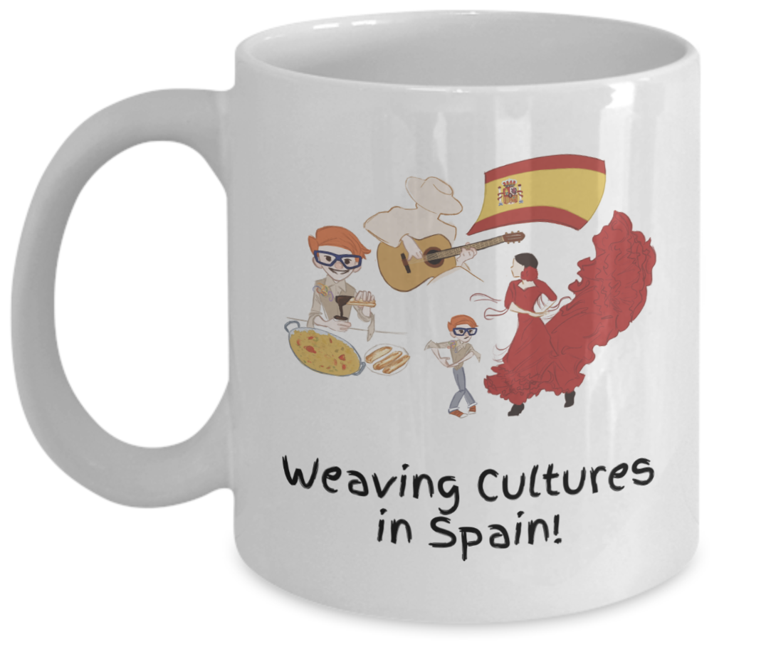 Weaving Cultures in Spain mug