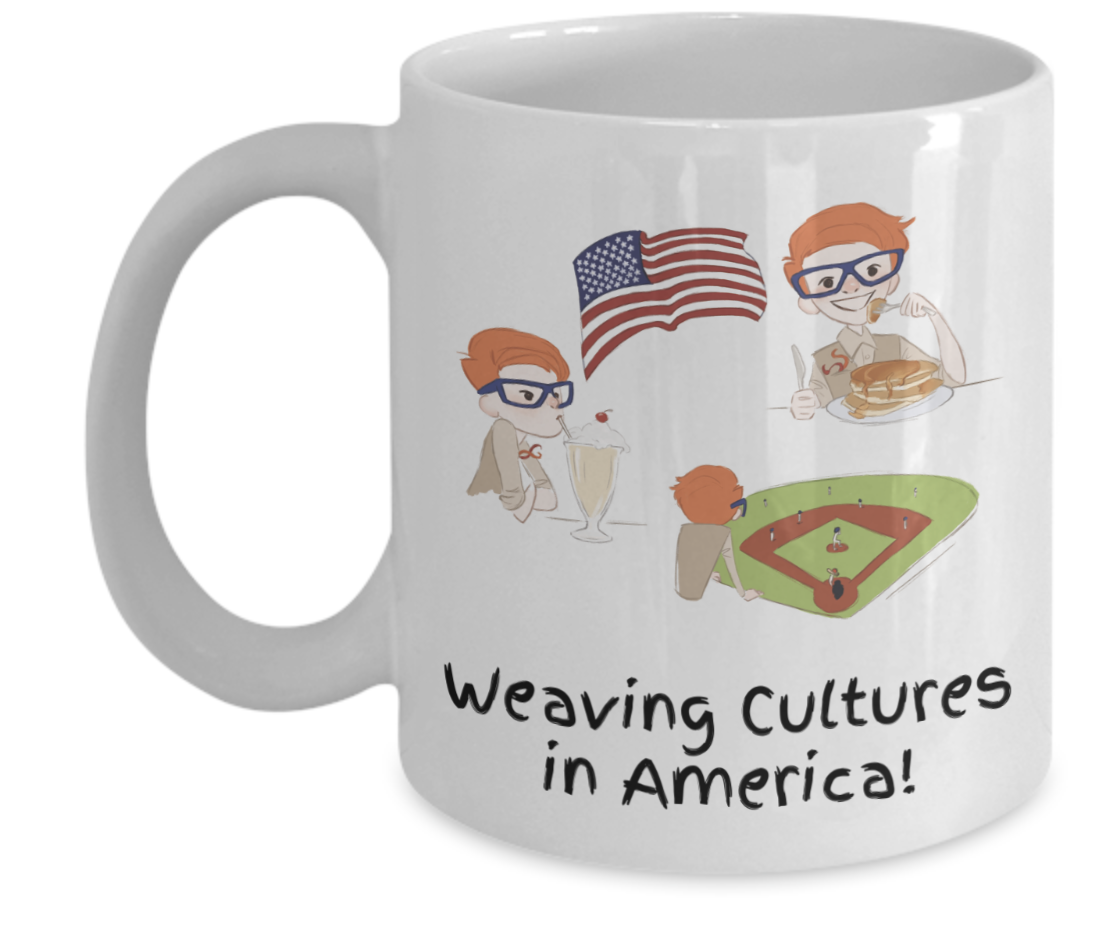 weaving cultures in america mug