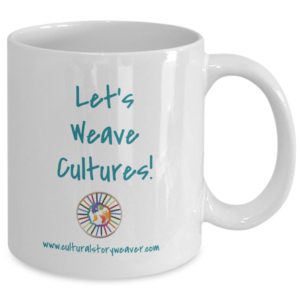 Weaving Cultures in France mug