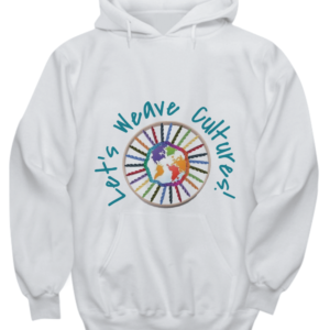 Let’s Weave Cultures Hoodie white